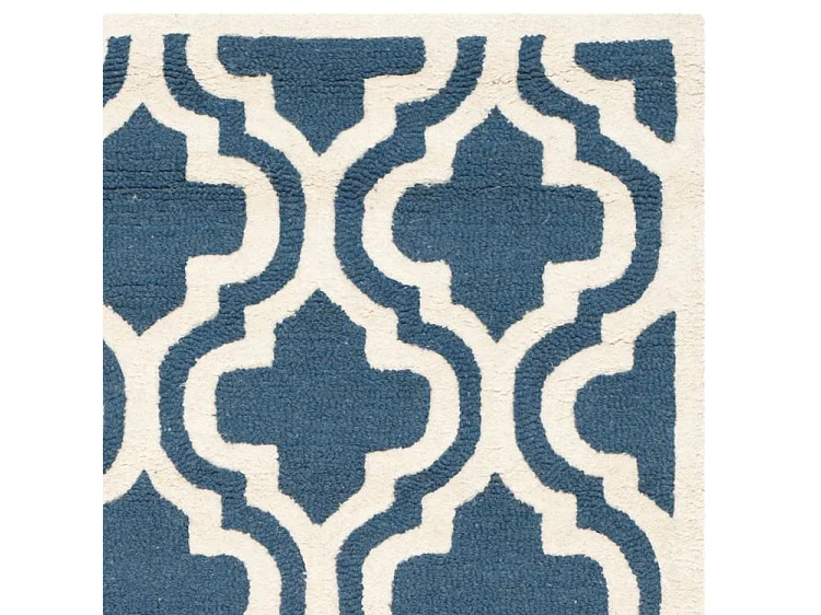 Tapis Marine/Ivoire 91 x 152 cm - Oriana