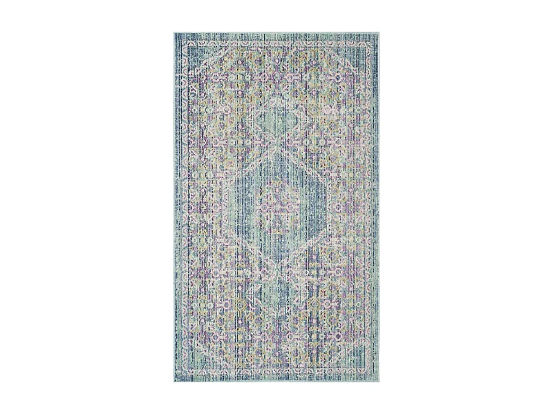 Tapis Bleu/Multicolore 91 X 152 cm - Meadow