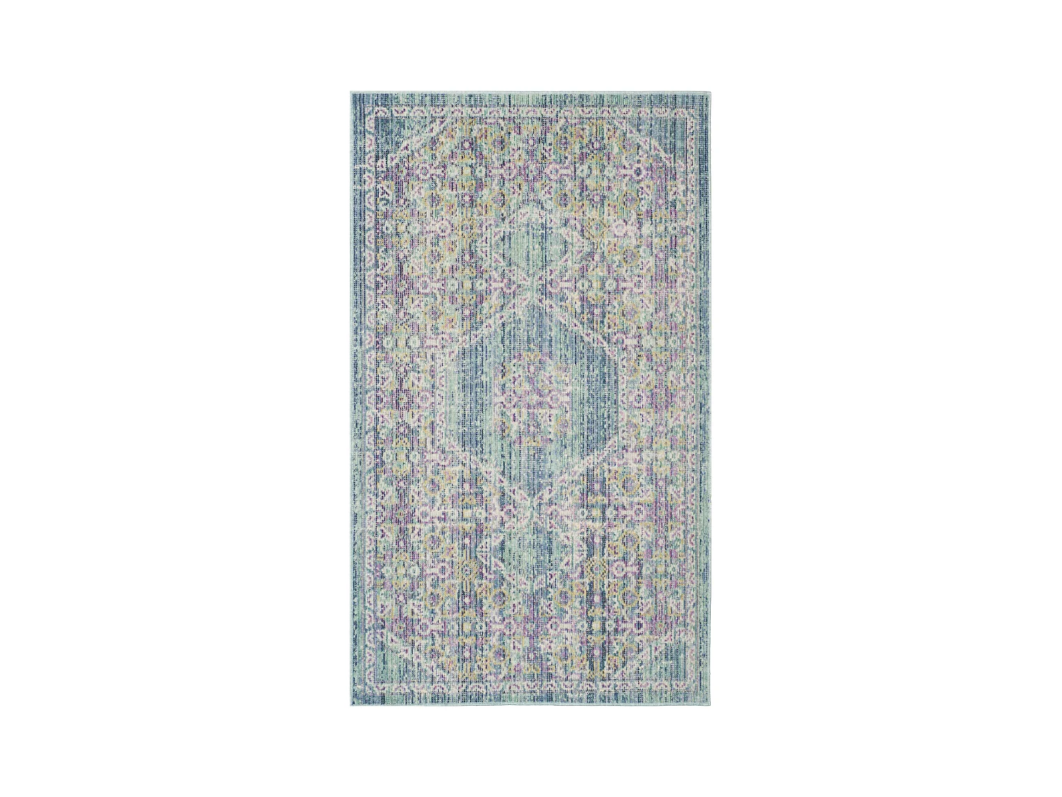 Tapis Bleu/Multicolore 91 X 152 cm - Meadow
