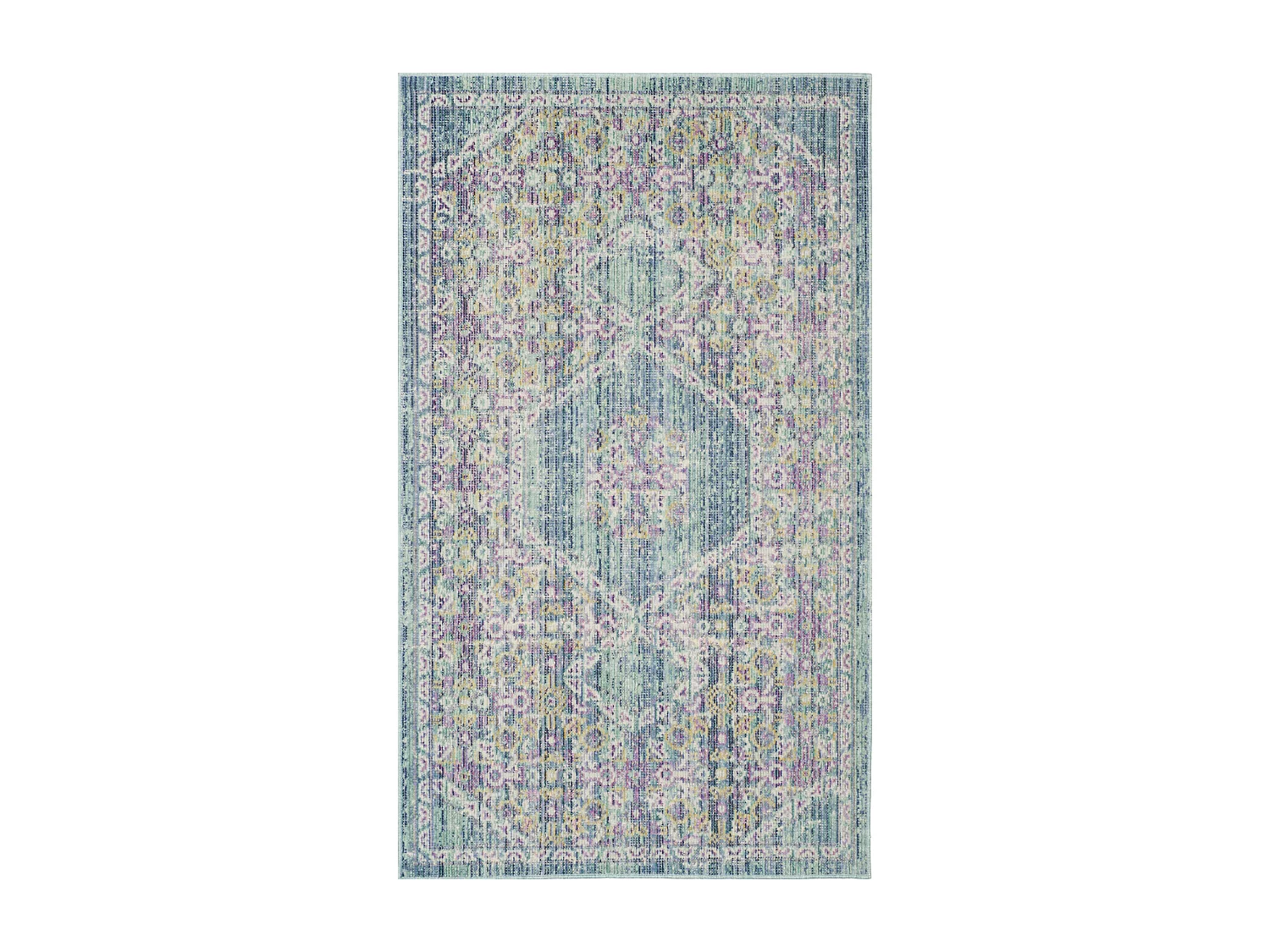 Tapis Bleu/Multicolore 91 X 152 cm - Meadow