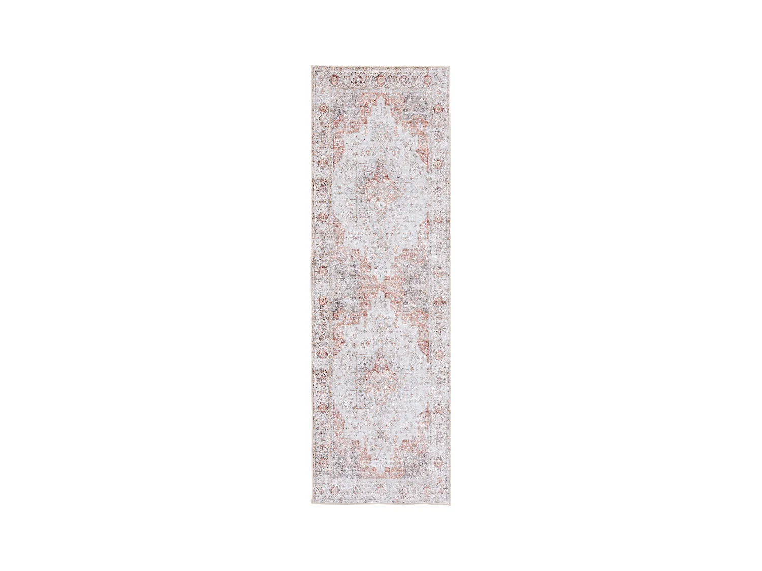 Tapis Gris clair/Rouille 76 X 122 cm - Primrose