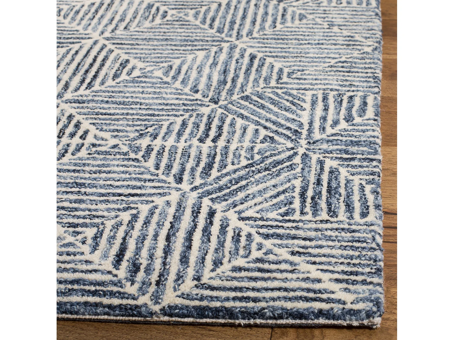 Tapis Bleu/Ivoire 69 X 122 cm - Azure