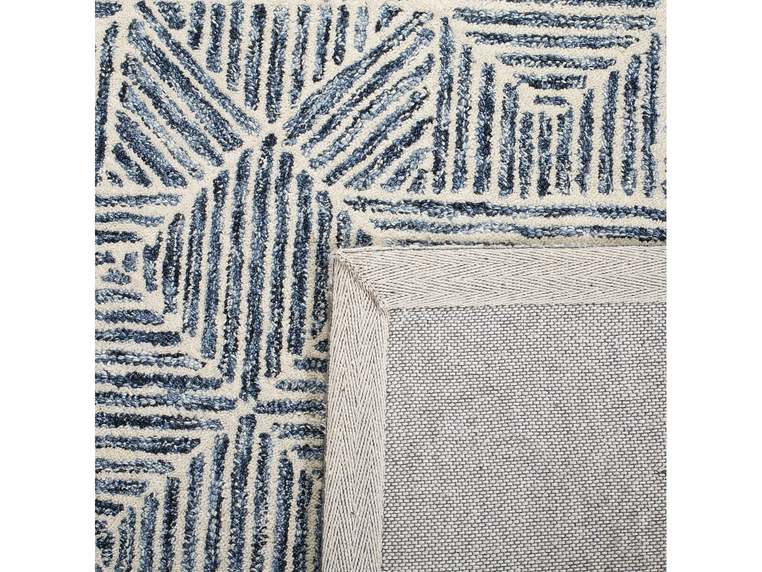 Tapis Bleu/Ivoire 69 X 122 cm - Azure