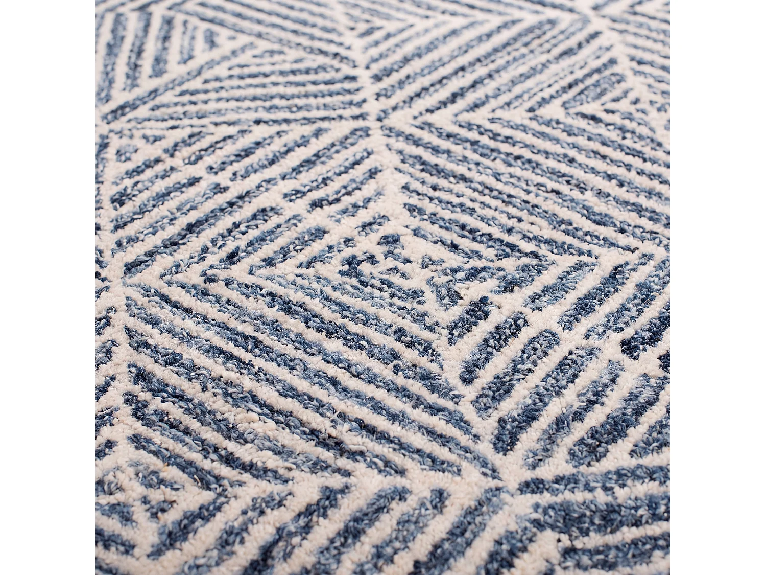 Tapis Bleu/Ivoire 69 X 122 cm - Azure