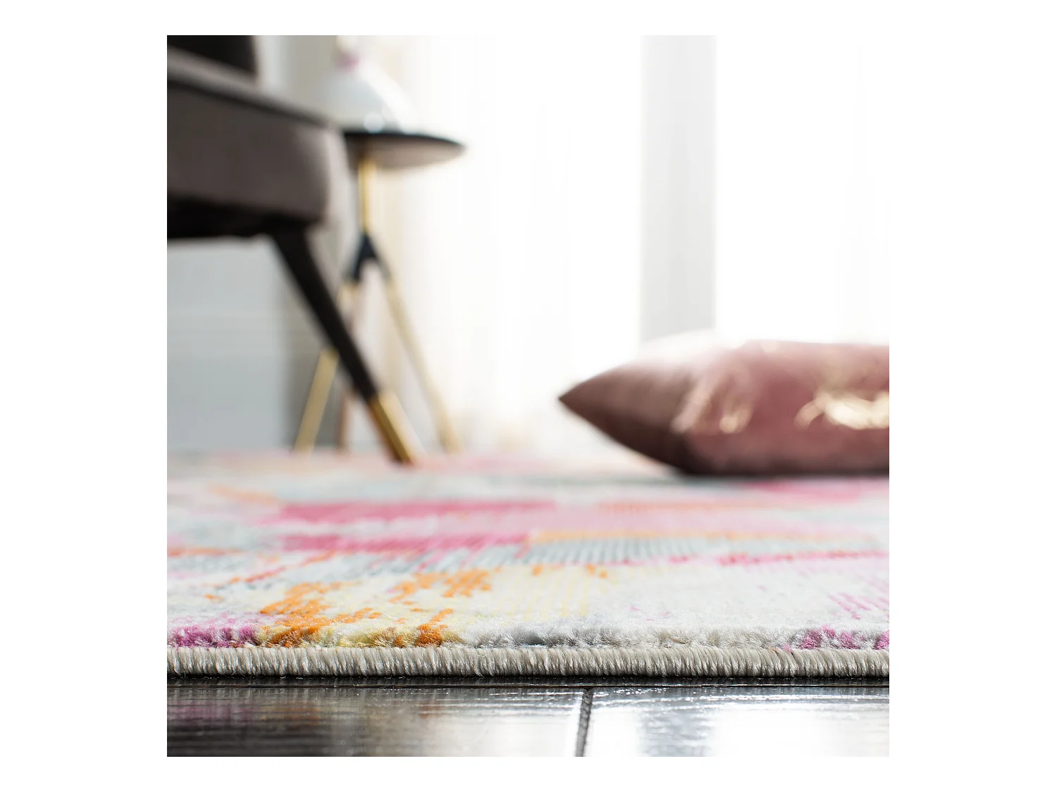 Tapis Gris/Rose 122 X 183 cm - Oakley