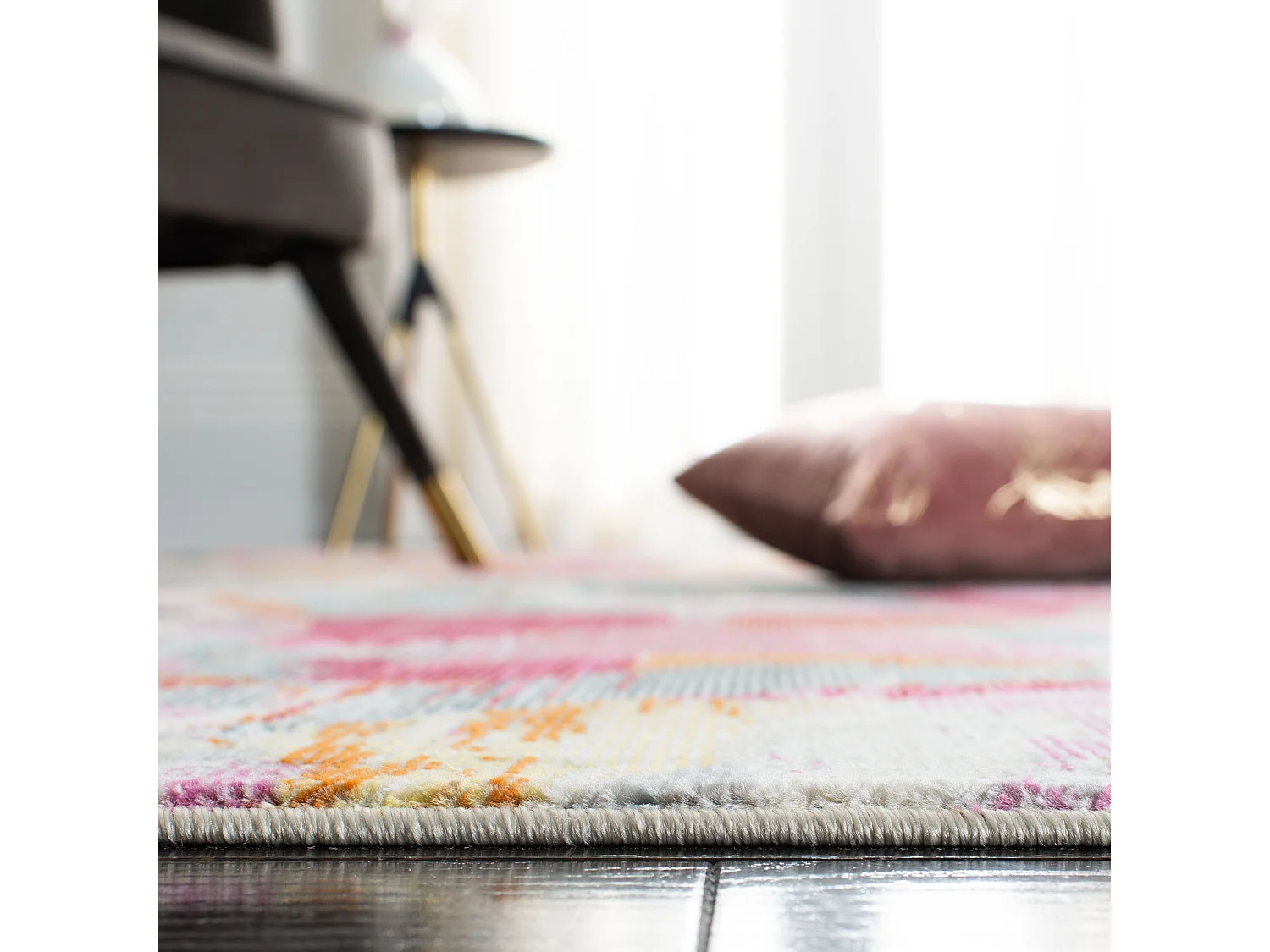 Tapis Gris/Rose 122 X 183 cm - Oakley