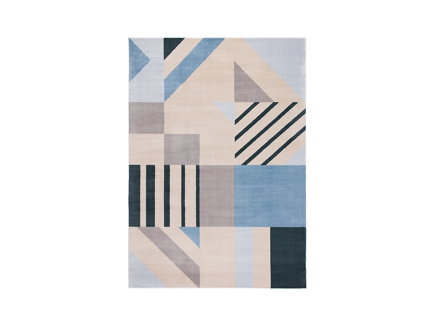 Tapis Neutre/Bleu 160 X 231 cm - Nalani