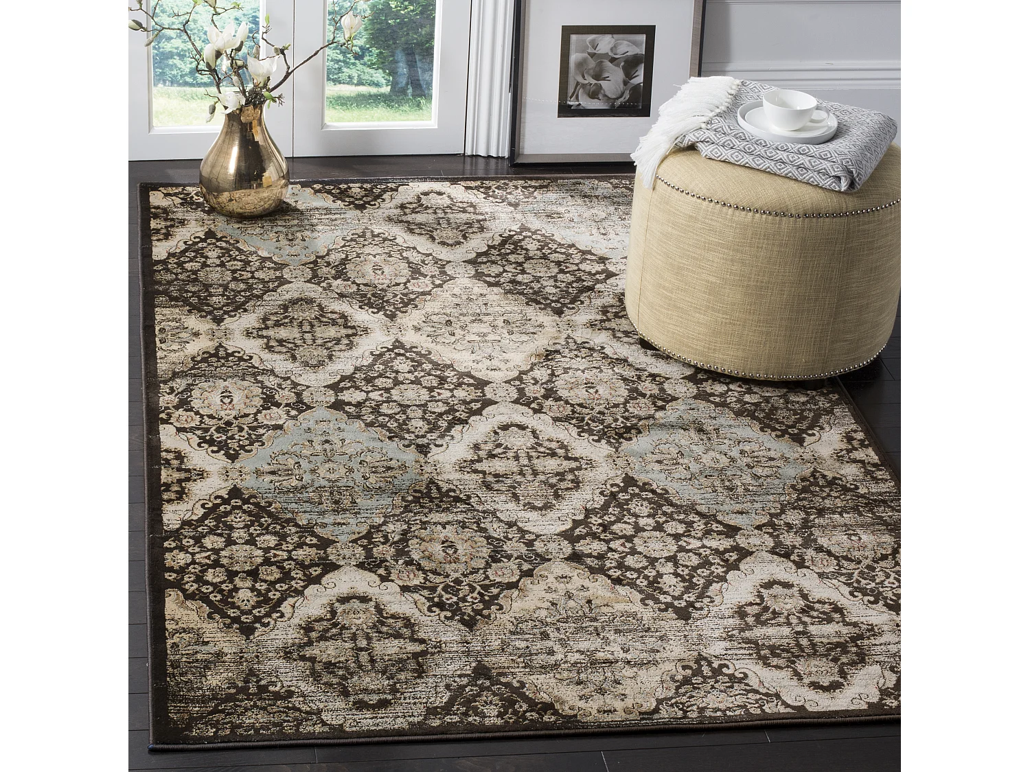 Tapis Noir/Bleu 155 X 231 cm - Sorrel