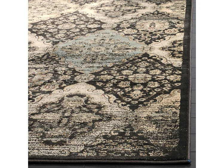 Tapis Noir/Bleu 155 X 231 cm - Sorrel