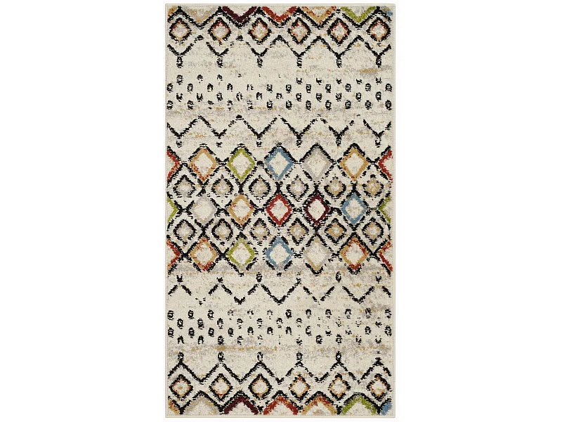 Tapis Ivoire/Multicolore 69 X 122 cm - Cullen