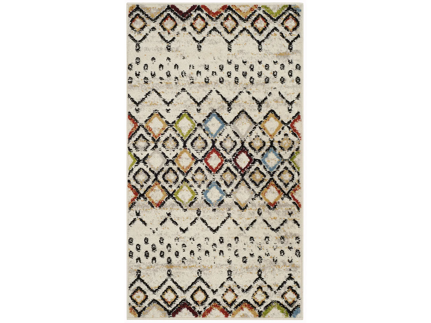 Tapis Ivoire/Multicolore 69 X 122 cm - Cullen