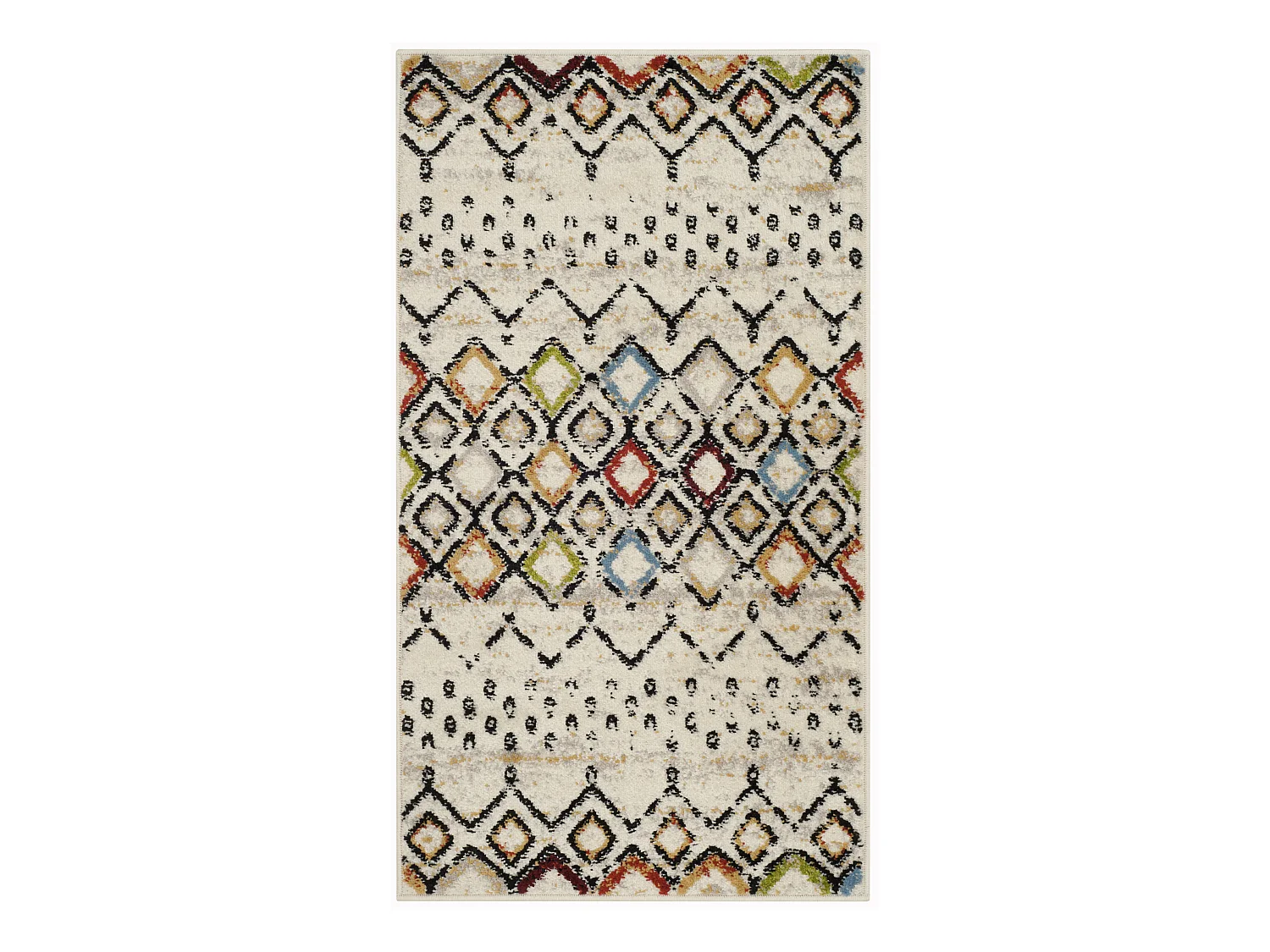 Tapis Ivoire/Multicolore 69 X 122 cm - Cullen