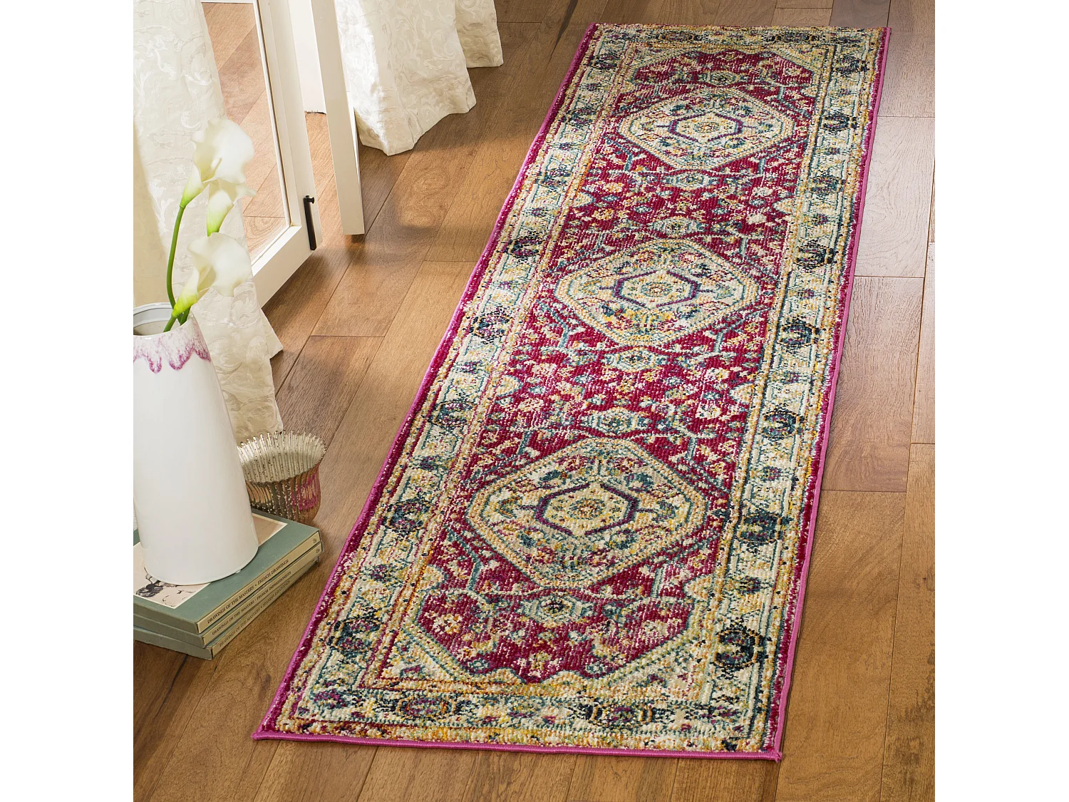 Tapis Violet/Bleu 69 X 244 cm - Cerise