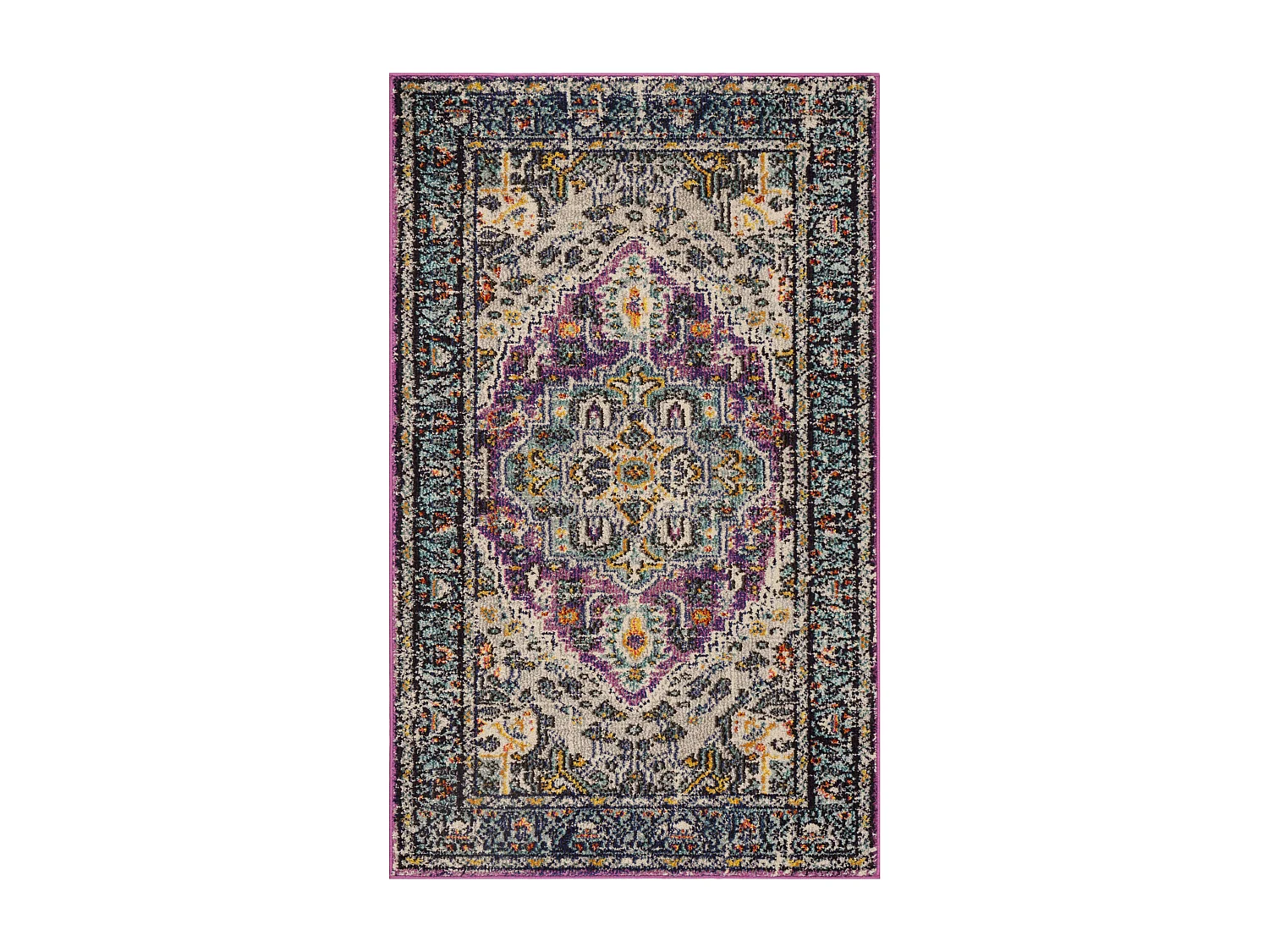Tapis Violet/Bleu 122 X 170 cm - Arya Area