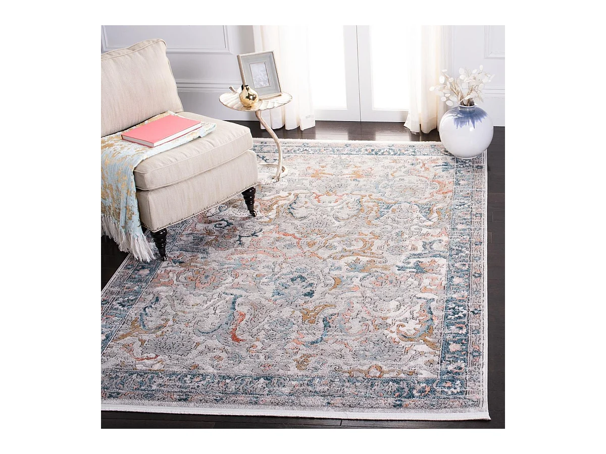 Tapis Gris/Rouge 122 X 183 cm - Frida