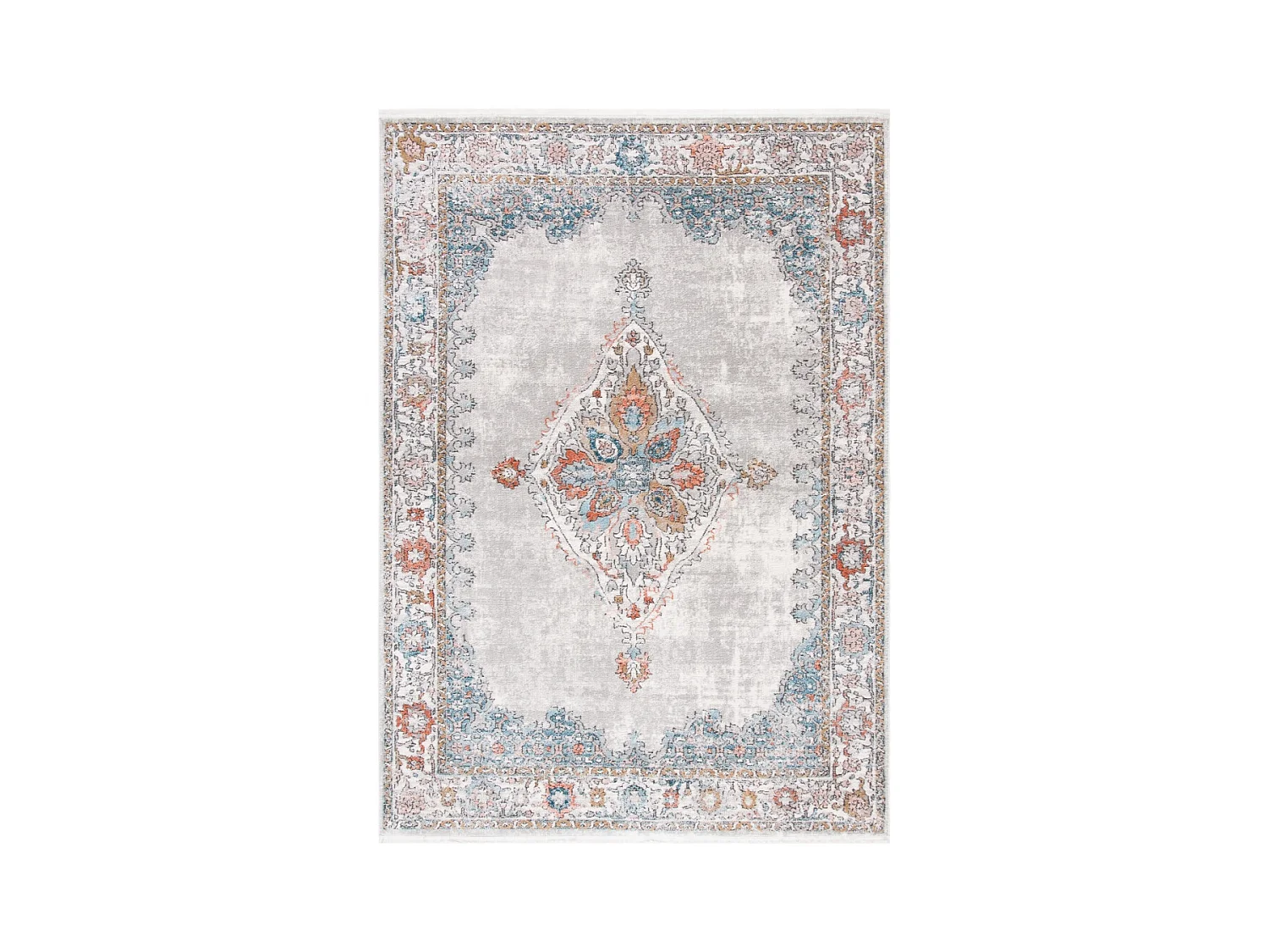 Tapis Gris/Rouge 122 X 183 cm - Frida