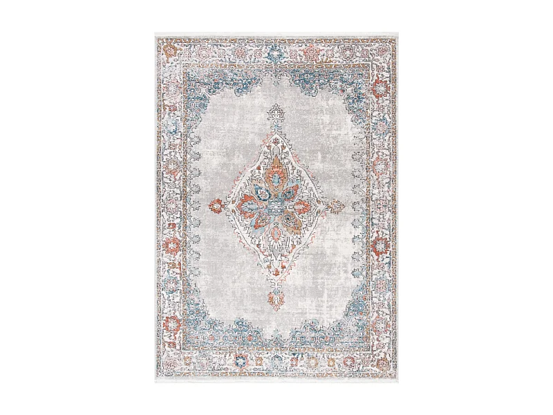 Tapis Gris/Rouge 122 X 183 cm - Frida