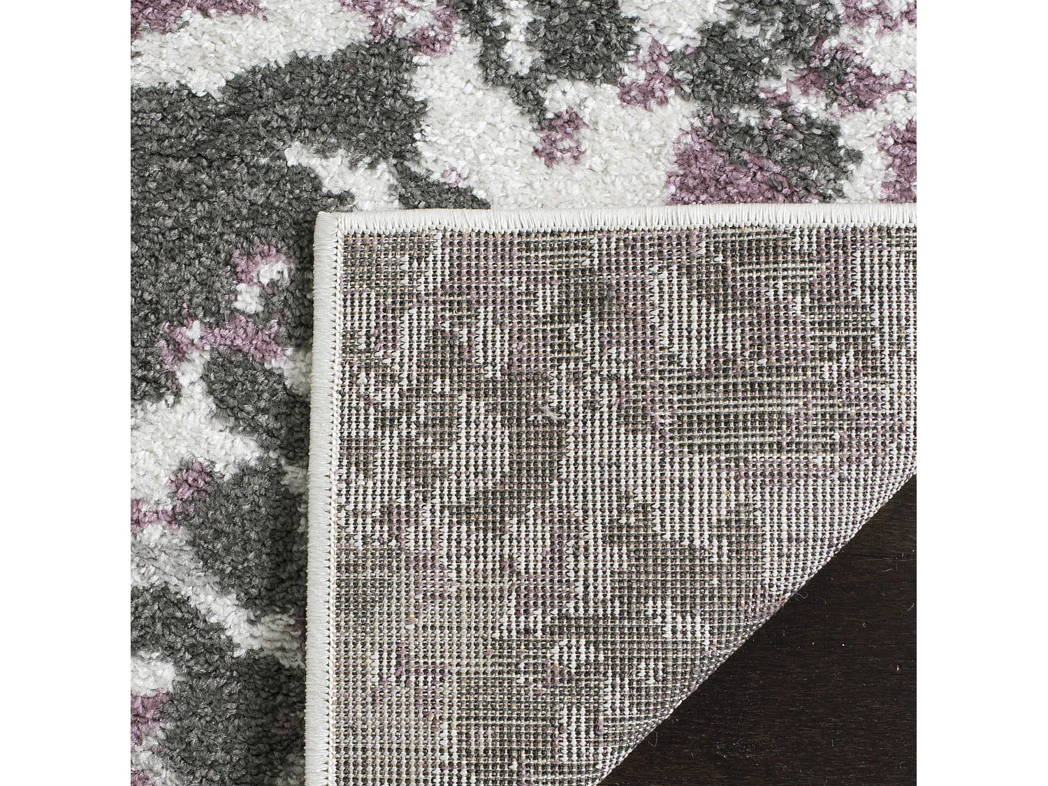 Tapis Neutre/Violet 91 X 152 cm - Alyssa