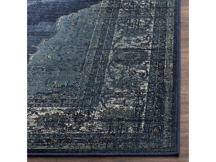 Tapis Bleu Marine 122 X 170 cm - Sibyla