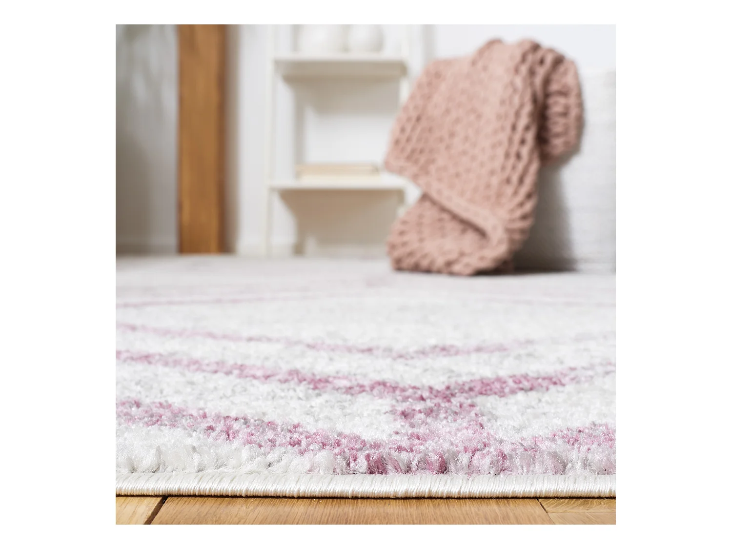 Tapis Neutre/Violet 155 X 229 cm - Riley