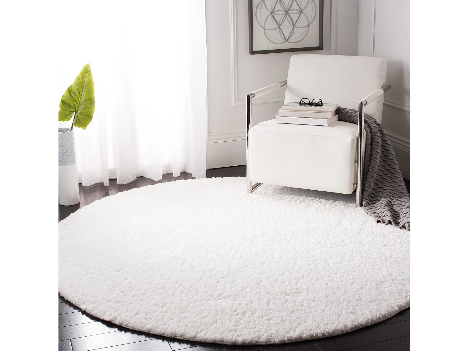 Tapis Blanc 122 X 122 cm - Lola