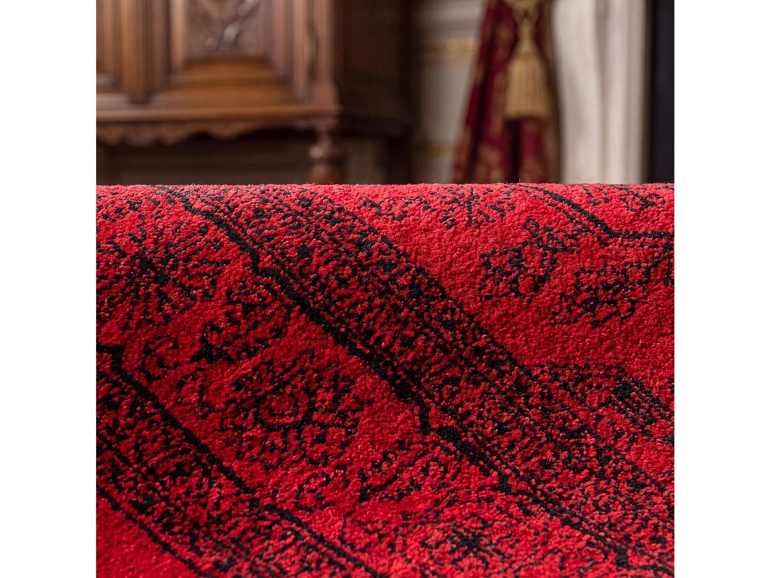 Tapis Rouge/Noir 122 X 183 cm - Arianwen