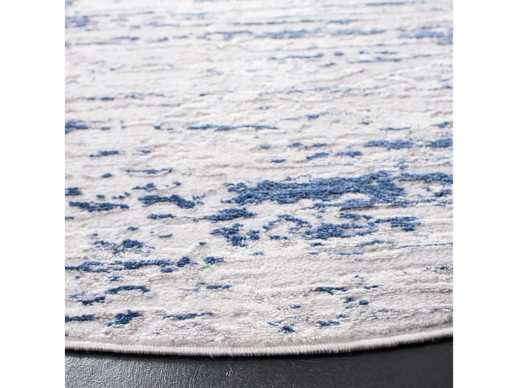 Tapis Gris/Marine 91 X 91 cm - Gabriel