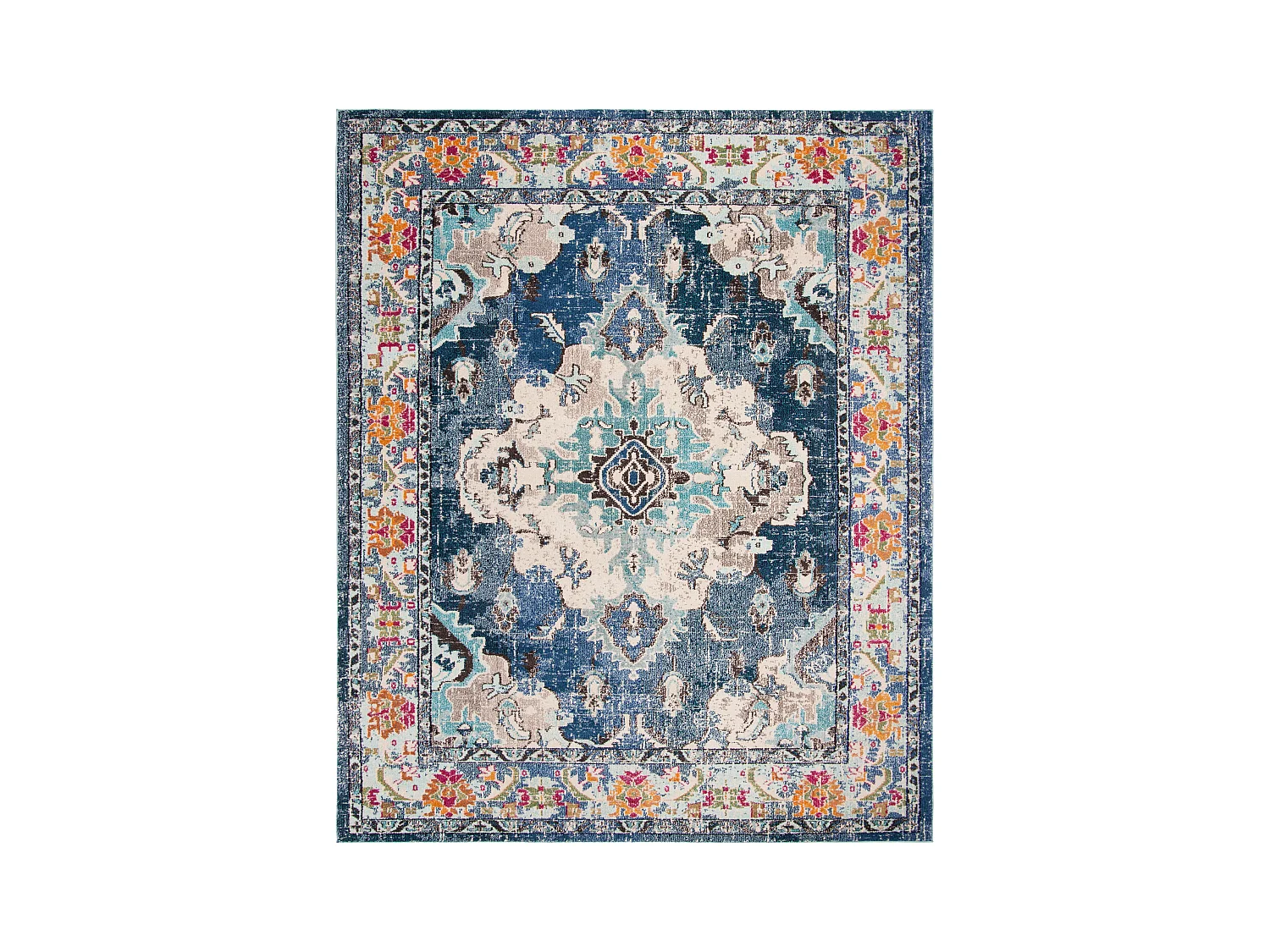 Tapis Bleu marine/Bleu clair 244 X 305 cm - Milà