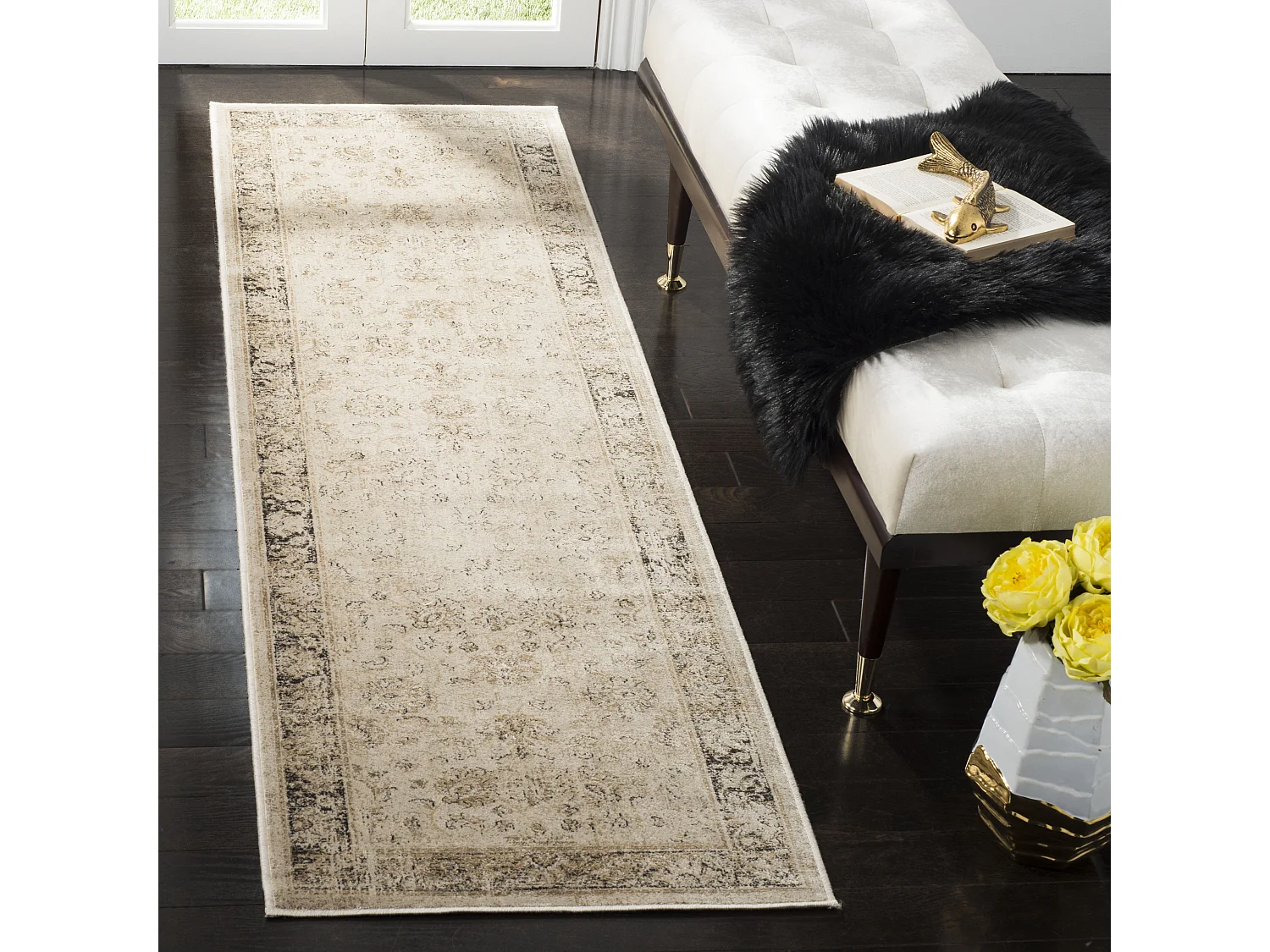 Tapis Neutre/Multicolore 66 X 244 cm - Peri