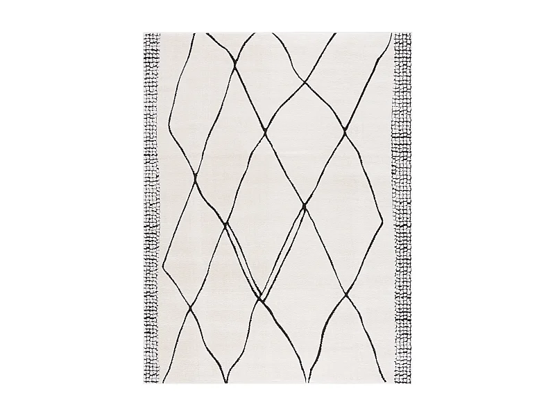 Tapis Ivoire/Noir 244 X 305 cm - Luxury