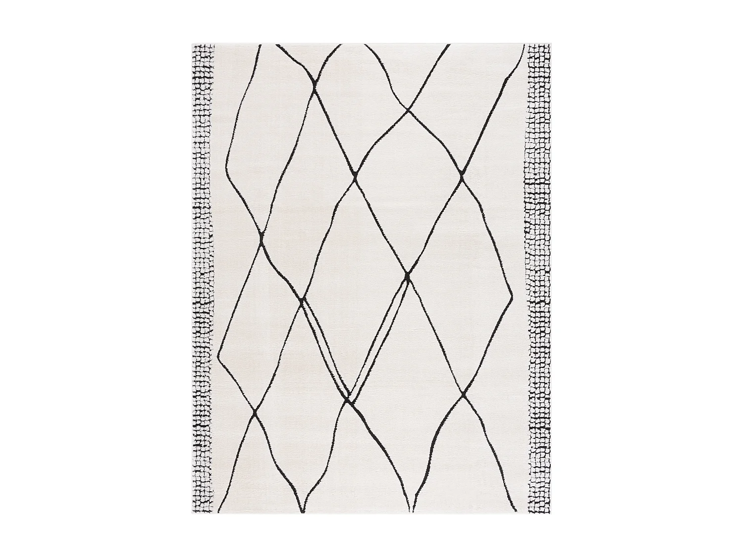 Tapis Ivoire/Noir 235 x 305 cm - Luxury