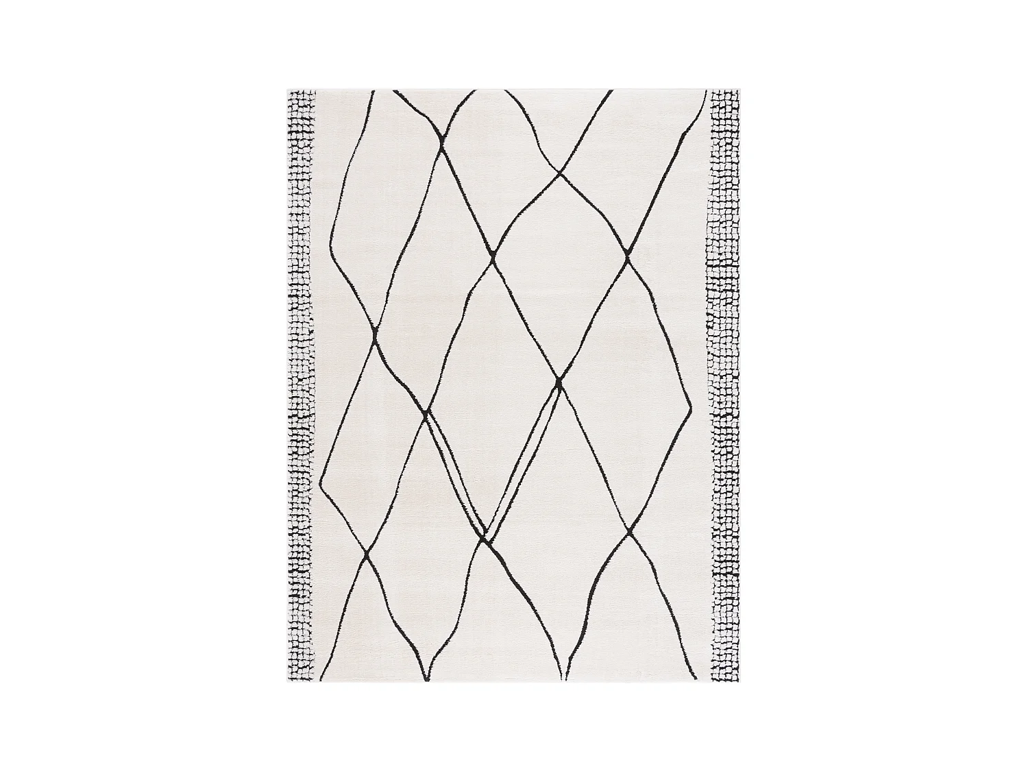 Tapis Ivoire/Noir 244 X 305 cm - Luxury