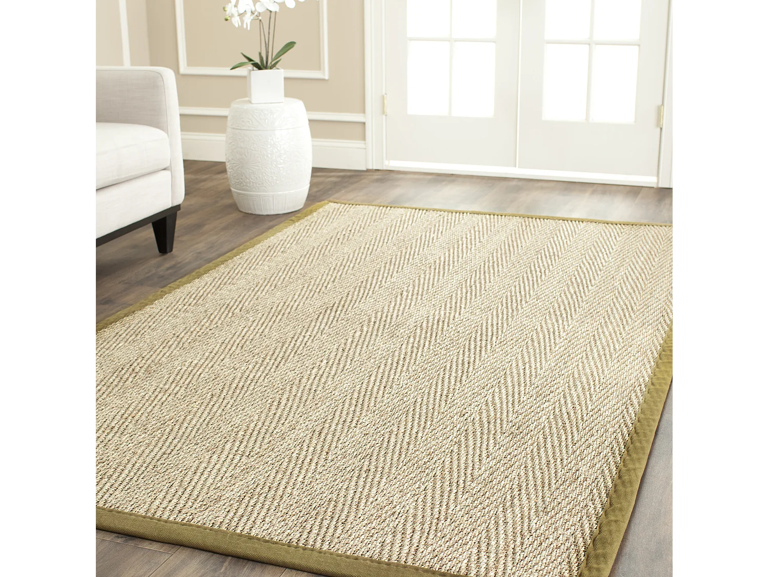 Tapis Neutre/Vert 152 X 244 cm - Winifred