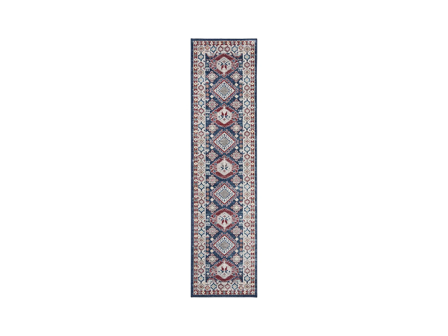Tapis Bleu/Rouge 61 X 244 cm - Kathleen