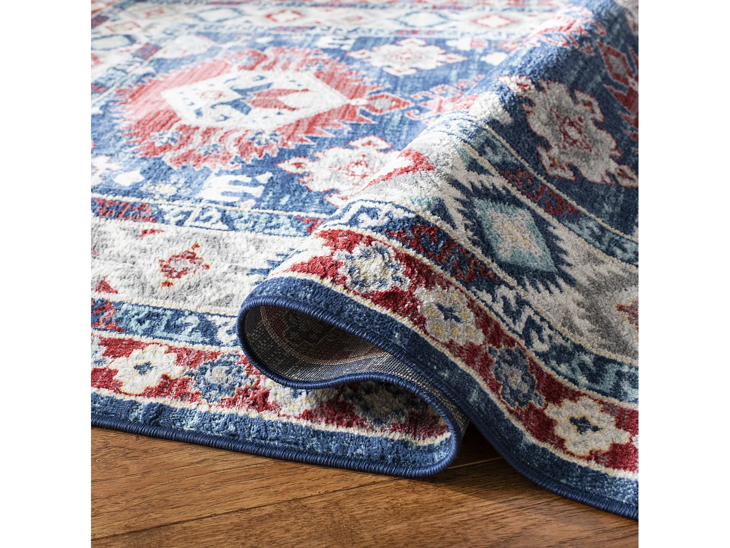 Tapis Bleu/Rouge 61 X 244 cm - Kathleen