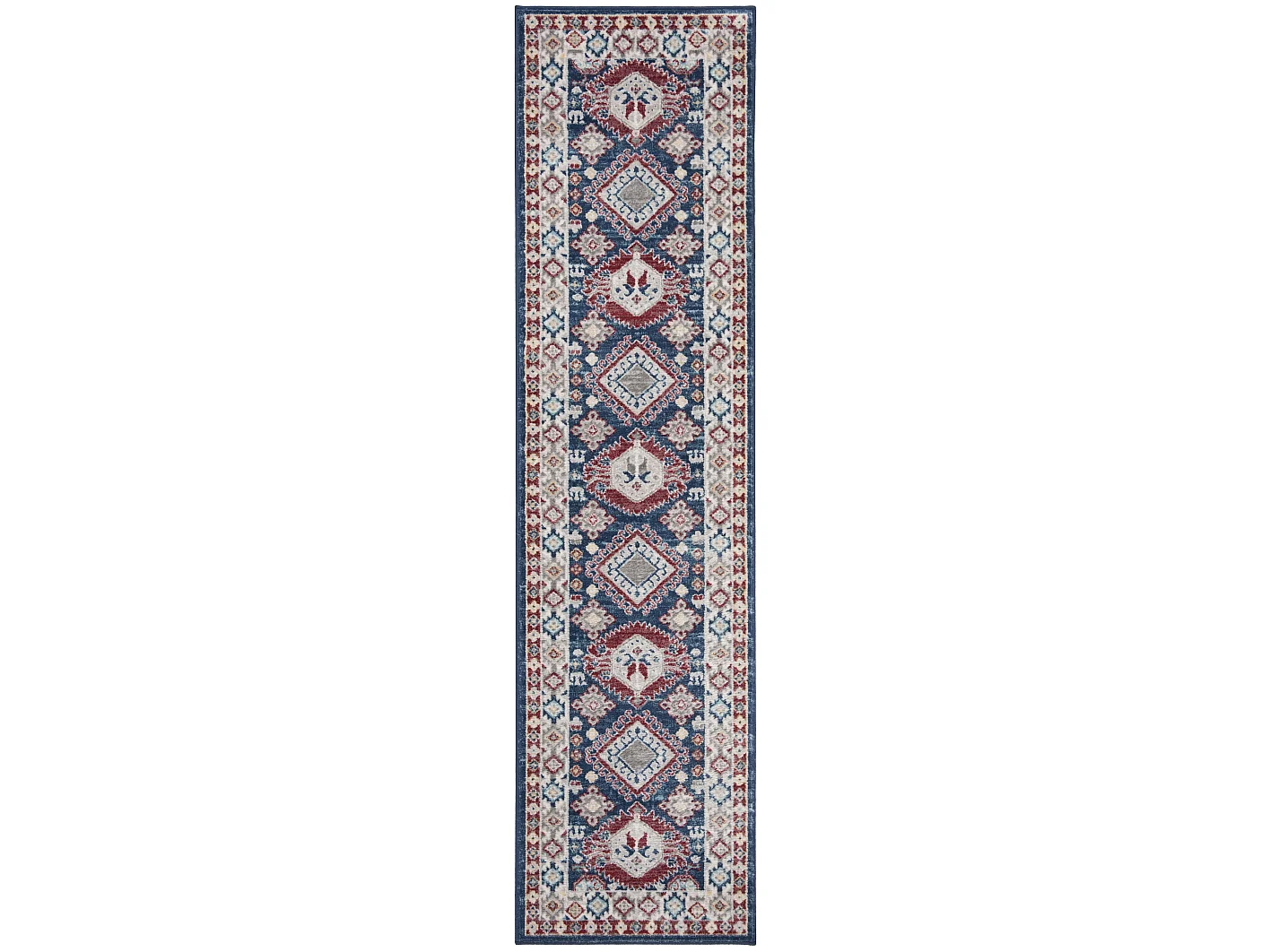 Tapis Bleu/Rouge 61 X 244 cm - Kathleen