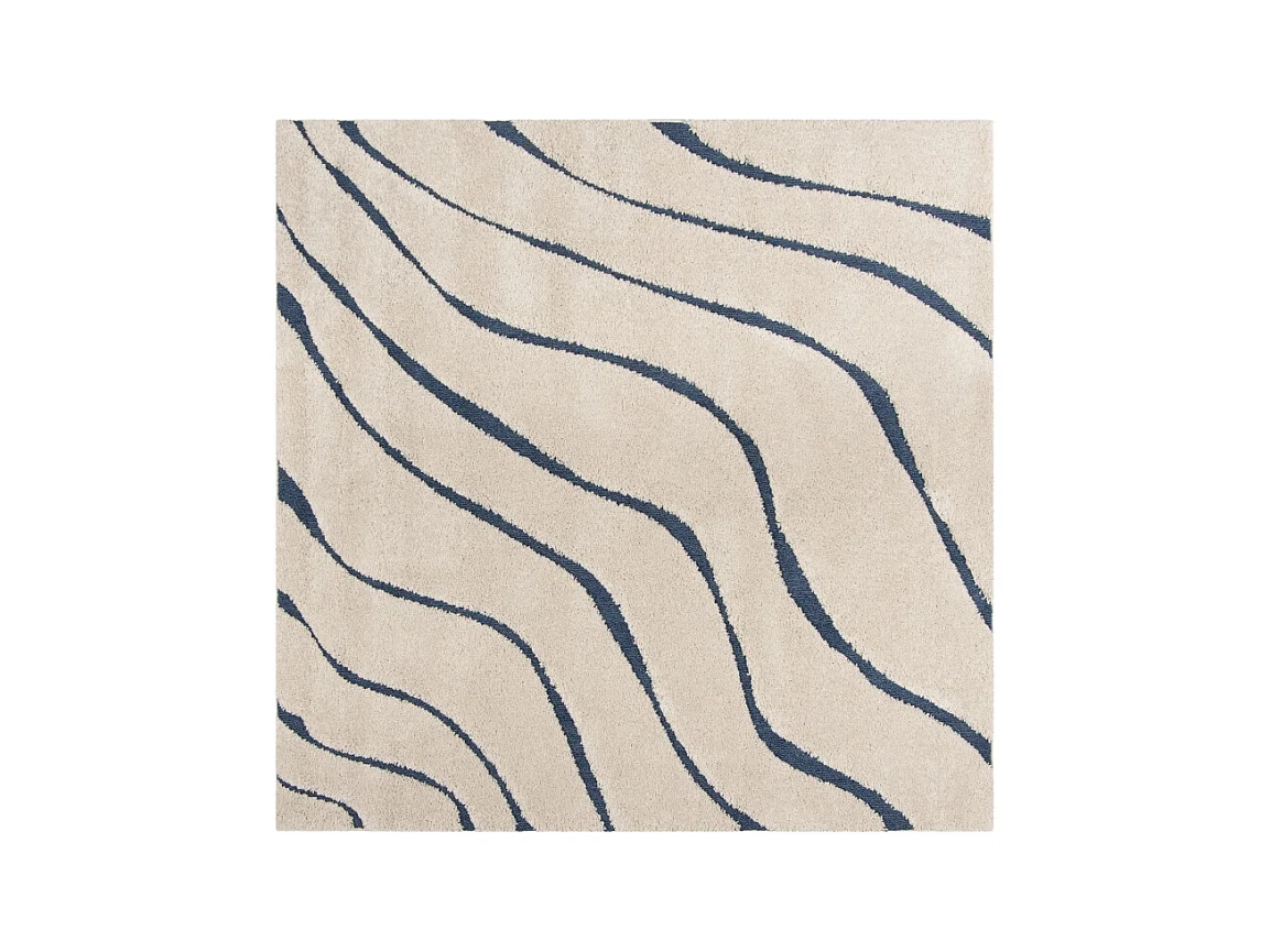 Tapis Crème/Bleu 122 X 122 cm - Raton