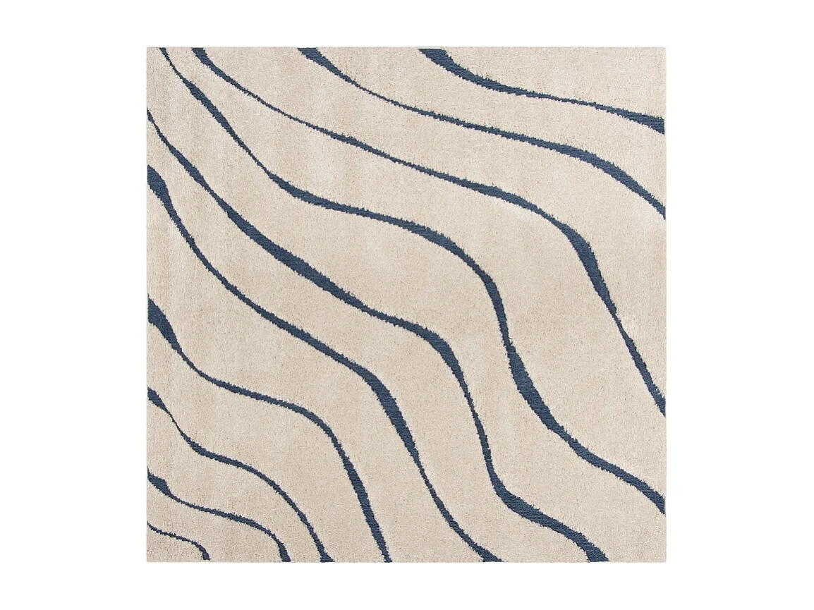 Tapis Crème/Bleu 122 X 122 cm - Raton