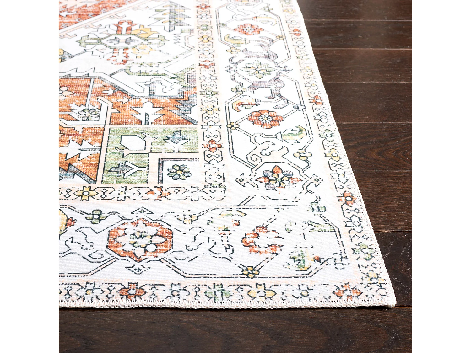 Tapis Ivoire/Rouille 91 X 152 cm - Denver