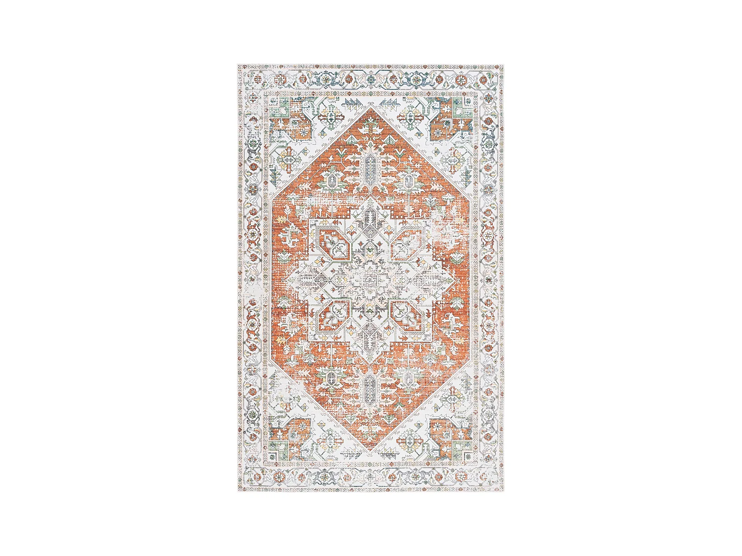 Tapis Ivoire/Rouille 91 X 152 cm - Denver