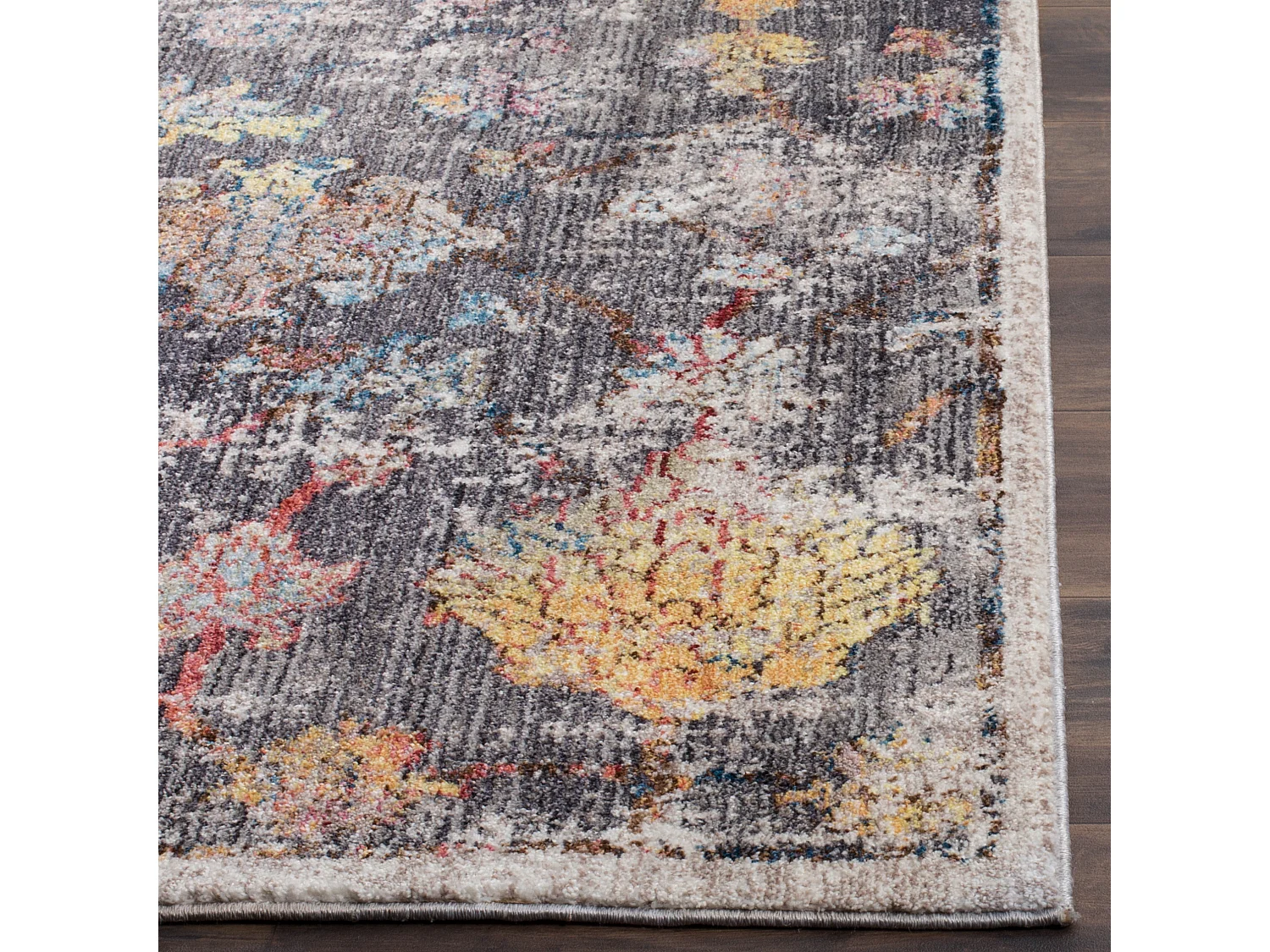 Tapis Gris/Multicolore 69 X 244 cm - Kasandra