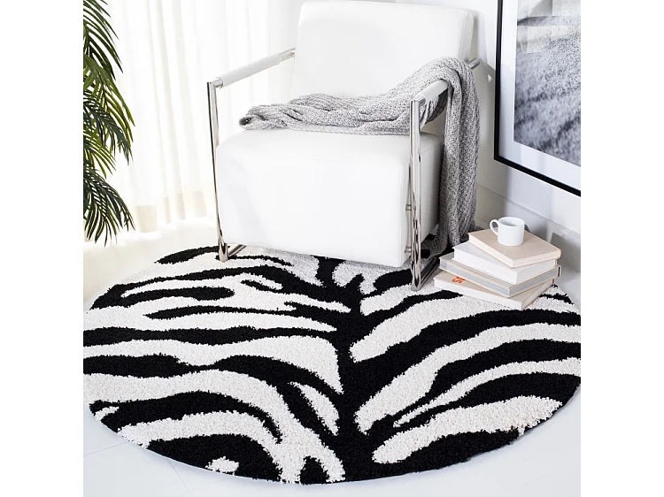 Tapis Ivoire/Noir 122 X 122 cm - Nottington