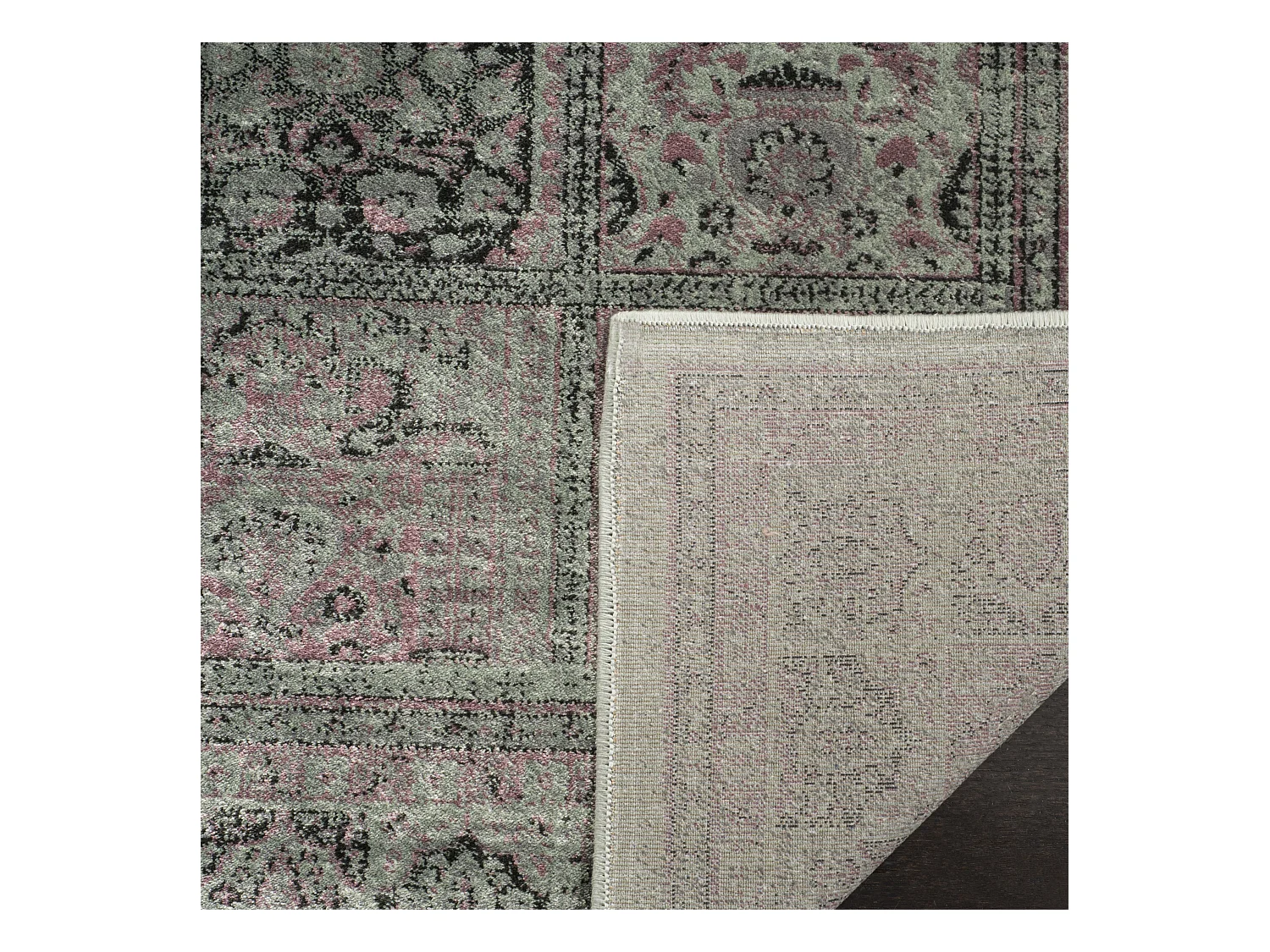 Tapis Violet/Gris 66 X 244 cm - Suri