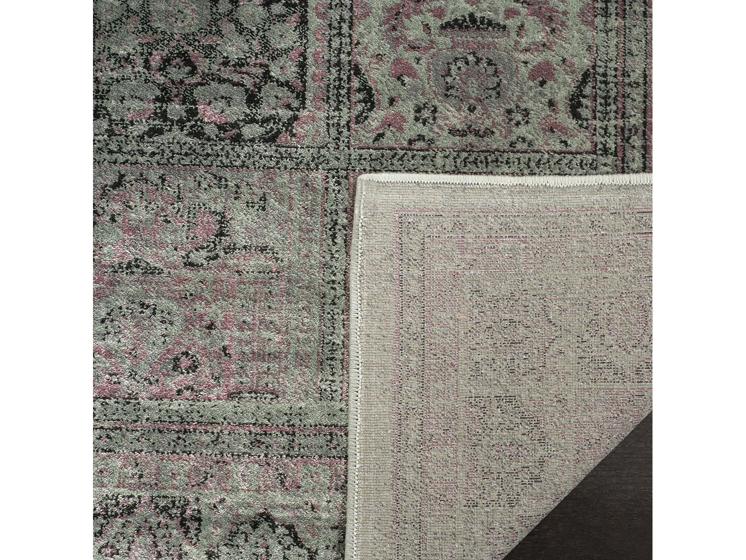 Tapis Violet/Gris 66 X 244 cm - Suri