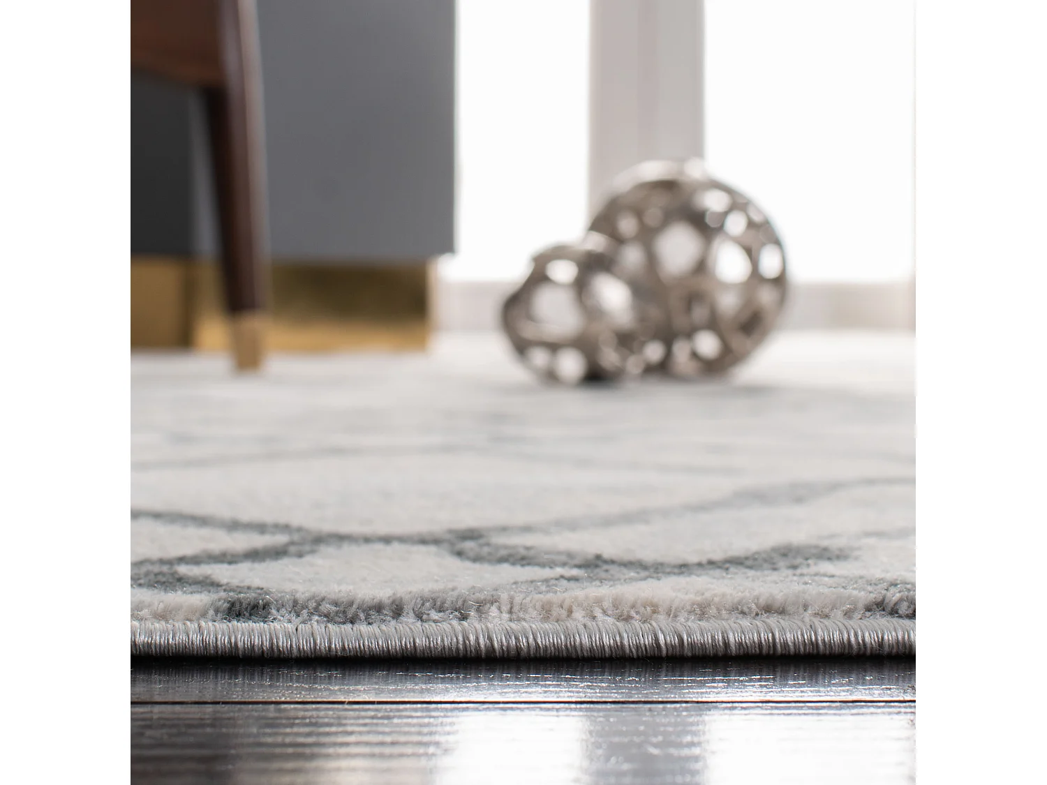 Tapis Neutre/Gris 122 X 183 cm - Sylvia
