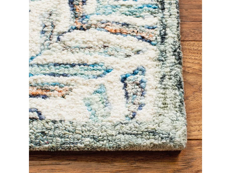 Tapis Ivoire/Bleu 91 X 152 cm - Meara