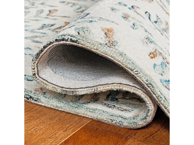 Tapis Ivoire/Bleu 91 X 152 cm - Meara