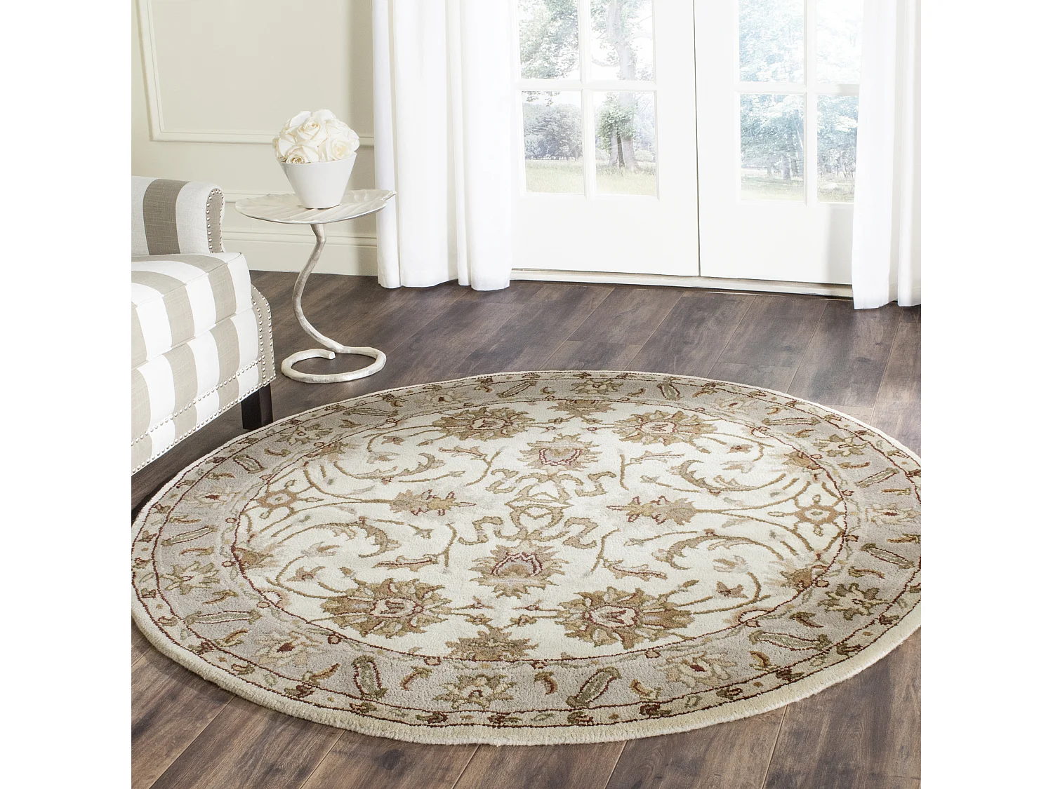 Tapis Blanc 152 X 152 cm - Ozgenur