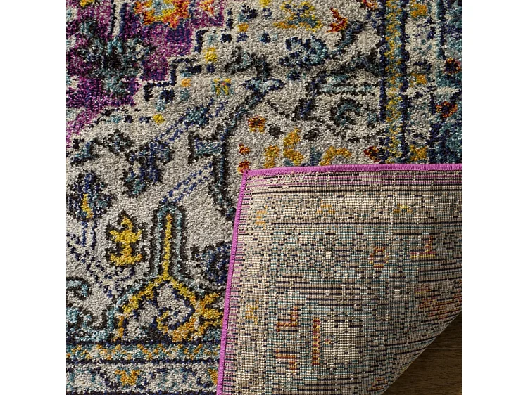 Tapis Violet/Bleu 91 X 152 cm - Arya Area