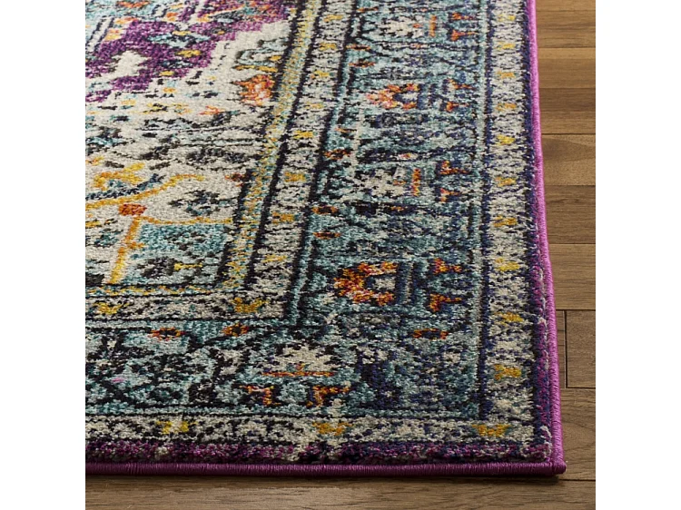 Tapis Violet/Bleu 91 X 152 cm - Arya Area